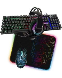 LOT GAMER CLAVIER ET SOURIS FILAIRE+ CASQUE+ TAPIS MAXELL BATTLE-AMSTRAD