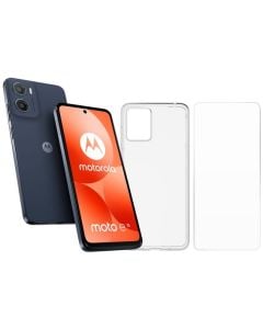 LOT SMARTPHONE MOTO E15 + COQUE + FILM PROTECTION MOTOROLA BUNDLE MOTO E15 BLEU DENI