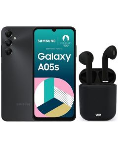 LOT SMARTPHONE GAL.A05S NOIR+ECOUTEURS BT NOIR WE SAMSUNG BUNGALA05SNOIR-MGF