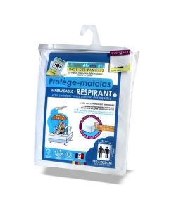 PROTEGE-MATELAS 180CM X 200CM  LINGE DES FAMILLES GRENAT DH 180X200