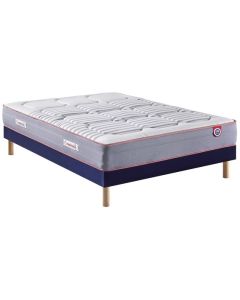 LOT MATELAS+SOMMIER TAPISSIER140X190CM MERINOS IC1665914019000