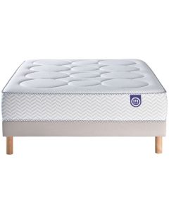 LOT MATELAS+SOMMIER TAPISSIER 160X200CM  MERINOS IC1666016020000