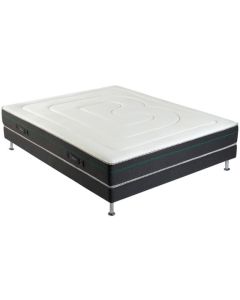 LOT MATELAS+SOMMIER TAPISSIER 140X190CM  BULTEX IC1685114019000