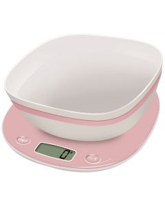 BALANCE DE CUISINE ELECTRONIQUE TERRAILLON MACARON ROSE+BOL-14669