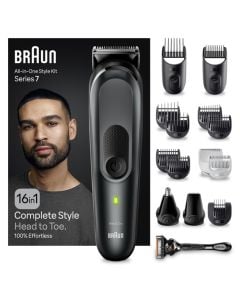 TONDEUSE MULTIFONCTIONS + RASOIR MECANIQUE BRAUN MGK7470