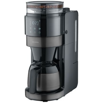 Cafetière filtre 8 tasses avec broyeur Noire & Inox - 4831 SEVERIN
