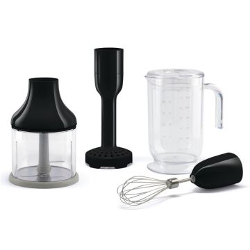 Kit de 4 accessoires Noir pour mixeur plongeant ANNÉES 50 - HBAC11BL SMEG