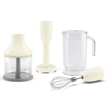 Kit de 4 accessoires Crème pour mixeur plongeant ANNÉES 50 - HBAC11CR SMEG