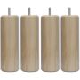 4 PIEDS A TIGE FILETEE POUR SOMMIER TAPISSIER MARGOT S455X200-VD8-FP-VN CYLIND thumbnail