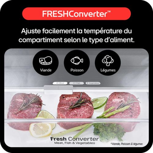 REFRIGERATEUR COMBINE CONNECTE 186CM LG GBV3100EPY REFRIGERATEUR COMBINE CONNECTE 186CM LG GBV3100EPY