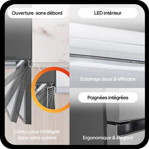 REFRIGERATEUR COMBINE CONNECTE 186CM LG GBV3100EPY REFRIGERATEUR COMBINE CONNECTE 186CM LG GBV3100EPY