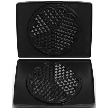 JEU DE PLAQUES: 5 GAUFRES COEUR POUR GAUFRIER FRITEL 142355
