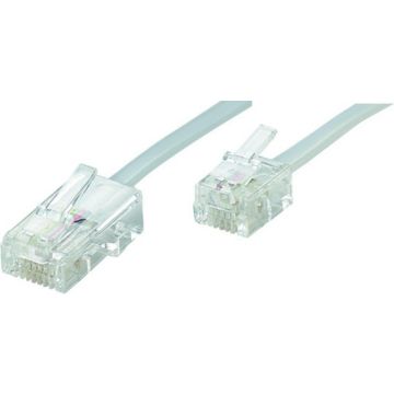 CABLE TELEPHONIQUE DROIT RJ11 MALE / RJ45 MALE ERARD 3762