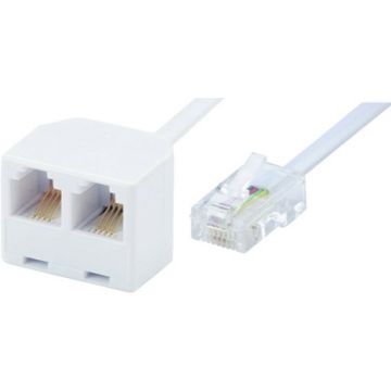 ADAPATEUR 2 RJ11 FEMELLE / 1 RJ45 MALE ERARD 3788