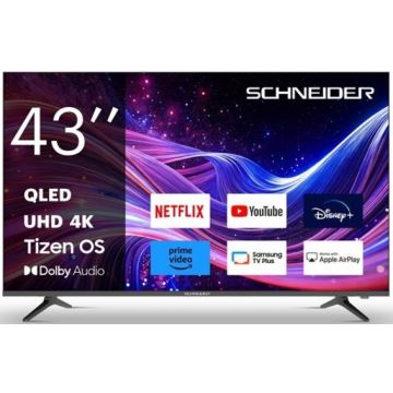 TELEVISEUR QLED 4K  SCHNEIDER 43A1T