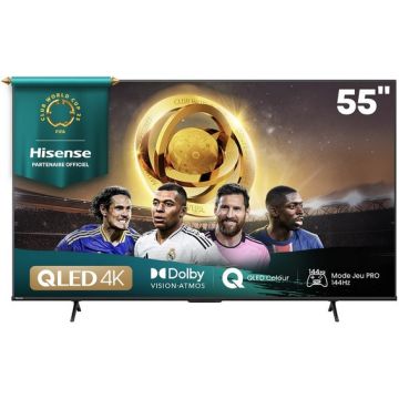 TELEVISEUR QLED 4K  HISENSE 55E7Q PRO