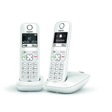 TELEPHONE DECT DUO  GIGASET AS690 DUO BLANC