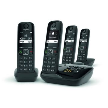 TELEPHONE DECT QUATTRO  GIGASET AS690A QUATTRO NOIR