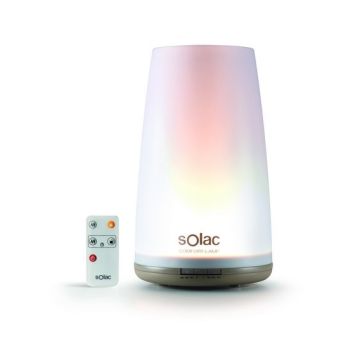 HUMIDIFICATEUR A ULTRASONS AVEC LAMPE D'AMBIANCE ALPATEC HU1065-SOLAC