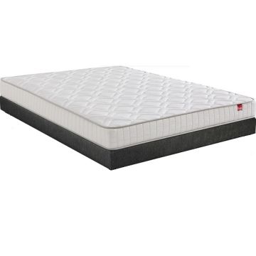 LOT MATELAS+SOMMIER TAPISSIER 140X190CM EPEDA IC1653714019000