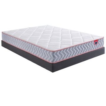 LOT MATELAS+SOMMIER TAPISSIER 160X200CM  MERINOS IC1775316020000
