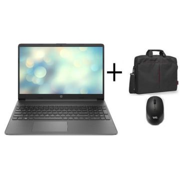 LOT PC PORTABLE 15,6"(1920X1080)+ SOURIS + SACOCHE HP LOT 15S-FQ0023NF-9J1M6EA