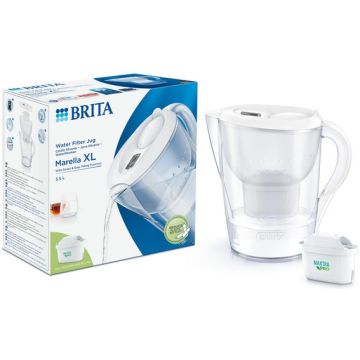 CARAFE FILTRANTE + 1 CARTOUCHE BRITA MARELLA XL BLANC-1051123