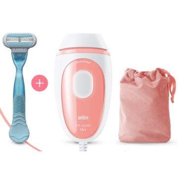 EPILATEUR A LUMIERE PULSEE + RASOIR MECANIQUE BRAUN PL1014