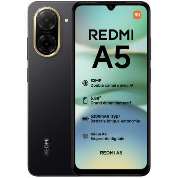 SMARTPHONE 4G  XIAOMI REDMI A5 4+128 NOIR