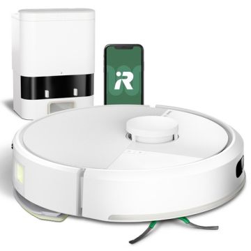 ASPIRATEUR ROBOT LAVEUR CONNECTE IROBOT ROOMBA 105+AED BLANC