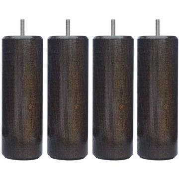 4 PIEDS A TIGE FILETEE POUR SOMMIER TAPISSIER MARGOT S455X150-VD8-FP-TW CYLIND