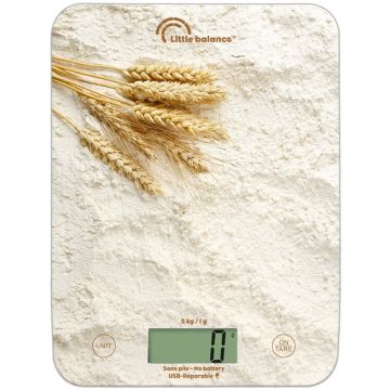 BALANCE DE CUISINE ELECTRONIQUE RECHARGEABLE LITTLE BALANCE SLIM LA BEAUCE USB-R-8716