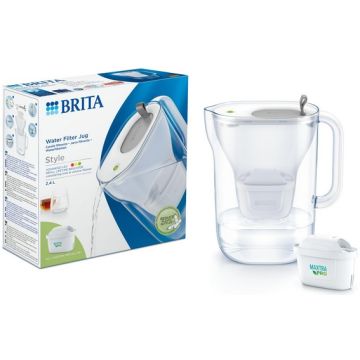 CARAFE FILTRANTE + 1 CARTOUCHE BRITA STYLE GRIS-1051125