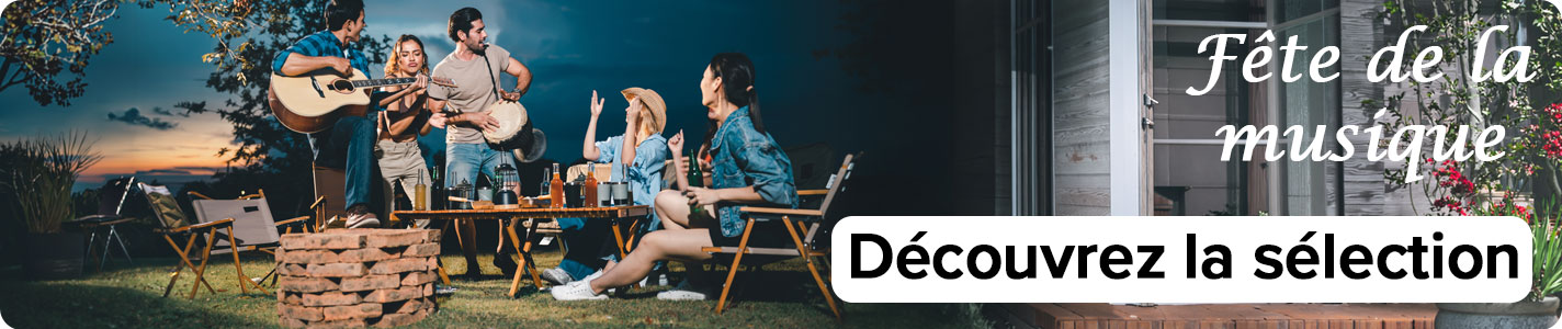 D&eacute;couvrez notre s&eacute;lection de produits pour la f&ecirc;te de la musique et partagez un bon moment en famille ou entre amis.