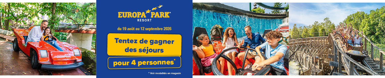 Tentez de gagner des séjours à Europa Park Jeu Rentrée : tentez de gagner des séjours pour 4 personnes à Europa Park