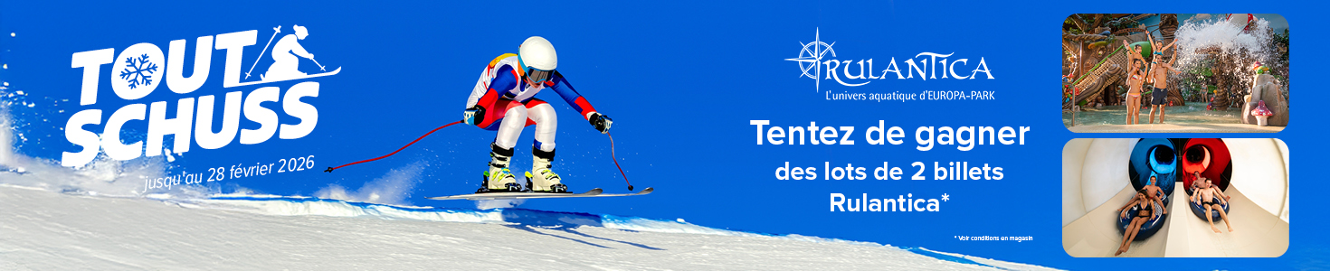 Jeu Tout schuss sur les prix : tentez de gagner des lots de 2 billets pour Rulantica, l'univers aquatique d'Europa Park
