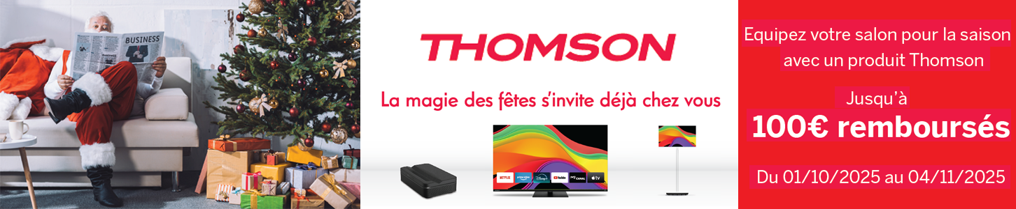 Offre de remboursement différé Thomson sur une sélection de téléviseurs